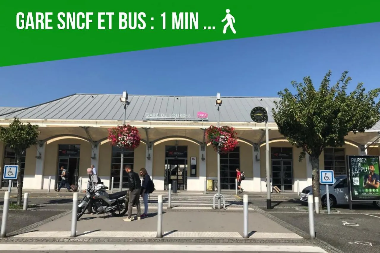 Loc Trotteur Le Fleur Des Champs F2 Cosy, Gare Sncf De Lourdes Apartment